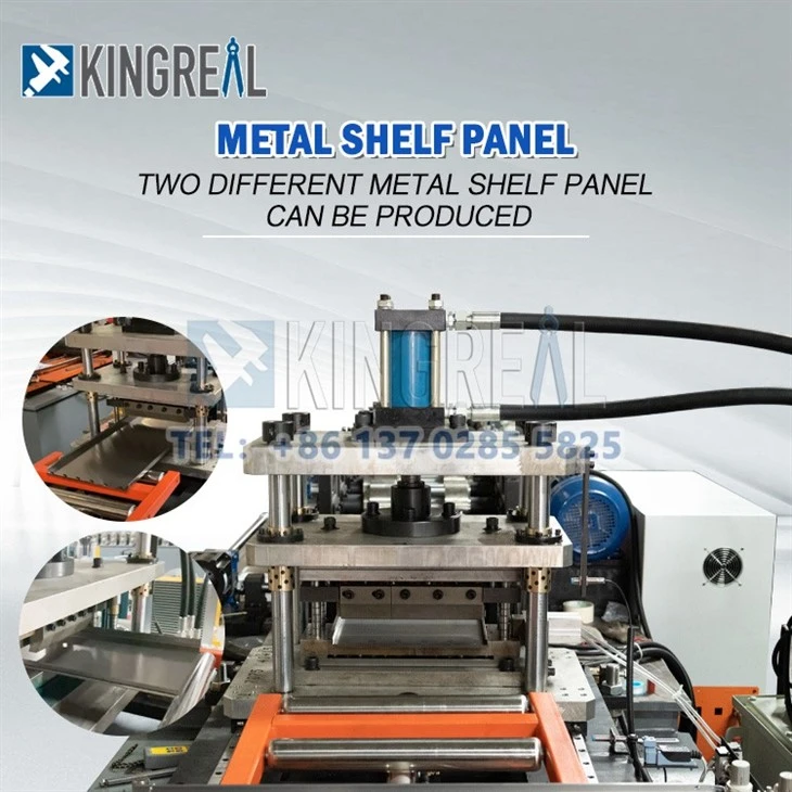 3-Metal shelf back panel roll forming machine